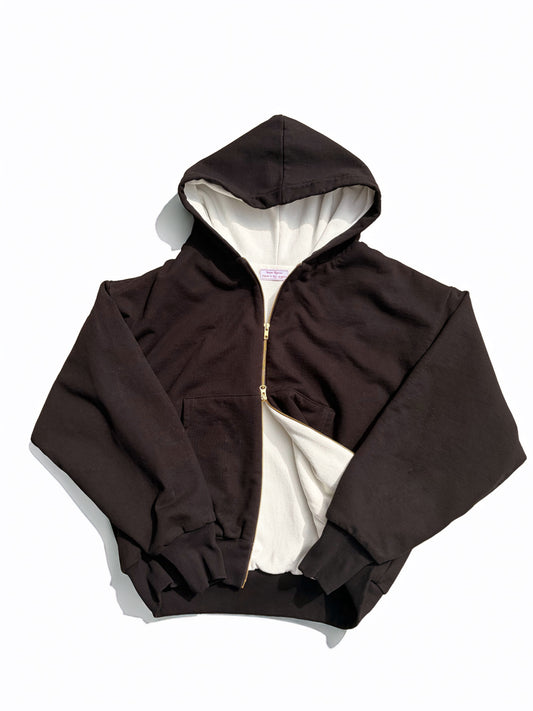 Thermal Lined Double Zip Hoodie